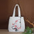 Hand Drawing Prune Tree Chinese Style Canvas Shoulder Bag