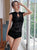 Chinese Style Cheongsam Top Floral Chinlon One-piece Swimsuit