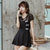 Lace Neck Cheongsam Style 3-pieces Swimsuit