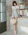 Lace Neck Cheongsam Style 3-pieces Swimsuit