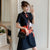 Lion Dance Pattern Plus Size Mini Modern Cheongsam Dress