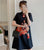Lion Dance Pattern Plus Size Mini Modern Cheongsam Dress