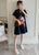 Lion Dance Pattern Plus Size Mini Modern Cheongsam Dress
