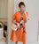 Lion Dance Pattern Plus Size Mini Modern Cheongsam Dress