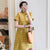 Plaids & Checks Pattern Plus Size Knee-length Modern Cheongsam Dress