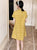 Plaids & Checks Pattern Plus Size Knee-length Modern Cheongsam Dress