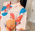 Fans & Umbrellas Pattern Plus Size Knee-length Modern Cheongsam Dress