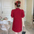 Puff Sleeve Peking Opera Pattern Plus Size Modern Cheongsam Dress