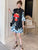 Trumpet Sleeve Key Hole Neck Plus Size Modern Cheongsam Dress