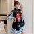 Trumpet Sleeve Key Hole Neck Plus Size Modern Cheongsam Dress