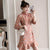 Plus Size Knee-length Modern Cheongsam Floral Day Dress