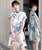 Robe de jour Cheongsam moderne à motif dragon de grande taille