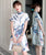Plus Size Dragon Pattern Modern Cheongsam Day Dress