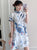 Robe de jour Cheongsam moderne à motif dragon de grande taille
