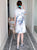 Robe de jour Cheongsam moderne à motif dragon de grande taille