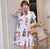 Plus Size Kimono Women Pattern Modern Cheongsam Day Dress