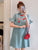 Plus Size Trumpet Sleeve Modern Cheongsam Mini Dress with Tassel
