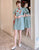 Plus Size Trumpet Sleeve Modern Cheongsam Mini Dress with Tassel