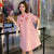 Plus Size Trumpet Sleeve Modern Cheongsam Mini Dress with Tassel