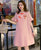Plus Size Trumpet Sleeve Modern Cheongsam Mini Dress with Tassel