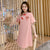 Plus Size Trumpet Sleeve Modern Cheongsam Mini Dress with Tassel