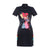 Mulan Print Modern Cheongsam Chic Mini Dress