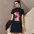 Mulan Print Modern Cheongsam Chic Mini Dress