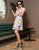 Dragons Pattern Modern Cheongsam Petite Size A-line Dress