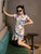 Dragons Pattern Modern Cheongsam Petite Size A-line Dress