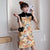 Spliced Floral Modern Cheongsam Chic Plus Size A-Line Dress