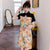 Spliced Floral Modern Cheongsam Chic Plus Size A-Line Dress