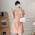 Karos & Karos Modern Cheongsam Chic Plus Size A-Linien Kleid