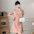 Plaids & Checks Modern Cheongsam Chic Plus Size A-Line Dress