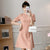Plaids & Checks Modern Cheongsam Chic Plus Size A-Line Dress