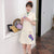 Floral Embroidery Lace Modern Cheongsam Chic Plus Size A-Line Dress