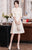 Half Sleeve Floral Lace Cheongsam Chic Chinese Dress Plus Size