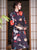 Long Sleeve Floral Modern Cheongsam Knee Length Chinese Dress Plus Size