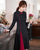 Long Sleeve Floral Lace Cheongsam Chic Chinese Dress Plus Size