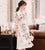 Half Sleeve Cheongsam Top Floral Ao Dai Dress Plus Size