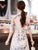 Half Sleeve Cheongsam Top Floral Ao Dai Dress Plus Size