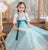 Half Sleeve Floral Embroidery Girl's Han Chinese Costume Princess Dress