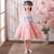 Trompetenärmel knielang Mädchen Han Chinese Kostüm Prinzessin Kleid