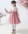 Floral Brocade Wadded Coat with Pleated Skirt Girl's Suit