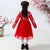 Floral Brocade Wadded Coat with Pleated Skirt Girl's Suit