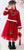 Floral Embroidery Wadded Coat with Pleated Skirt Girl's Suit