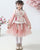 Cheongsam Top Brocade Wadded Coat with Pleated Skirt Girl's Suit