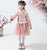 Cheongsam Top Brocade Wadded Coat with Pleated Skirt Girl's Suit