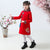 Calp Pattern Cheongsam Top Wool Girl's Chinese Dress