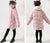 Fur Collar Floral Embroidery Chinese Style Girl's Wadded Coat