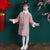 Wattierter Mantel für Mädchen im chinesischen Stil mit verheißungsvoller Stickerei